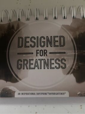 Designed for Greatness Daily Flip Calendar - Black & White